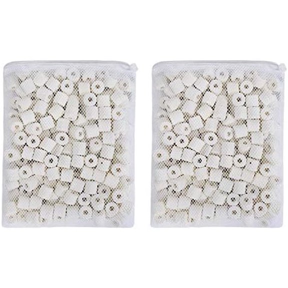 Aquarium Bio Ceramic Rings Filter Media for Pond Fish Tank Canister Filter (2 lbs)