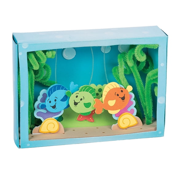 AQUARIUM BOX CRAFT KIT - Craft Kits - 12 Pieces
