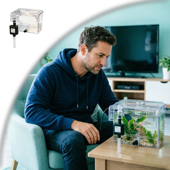 Aquarium Breeder Box Clear Acrylic Fish Breeding Box Hatchery Incubator for Fish Shrimp Isolation Box for Fish Tank
