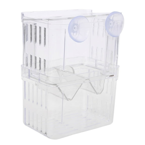 Aquarium Breeder Box for Fish for Breeding Incubator Hatchery Double-Layer Separation for for Injur