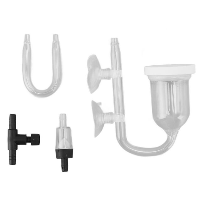 Aquarium Bubble Diffuser Silent High Dissolved Oxygen Transparent Glass Fish Tank Air Refiner