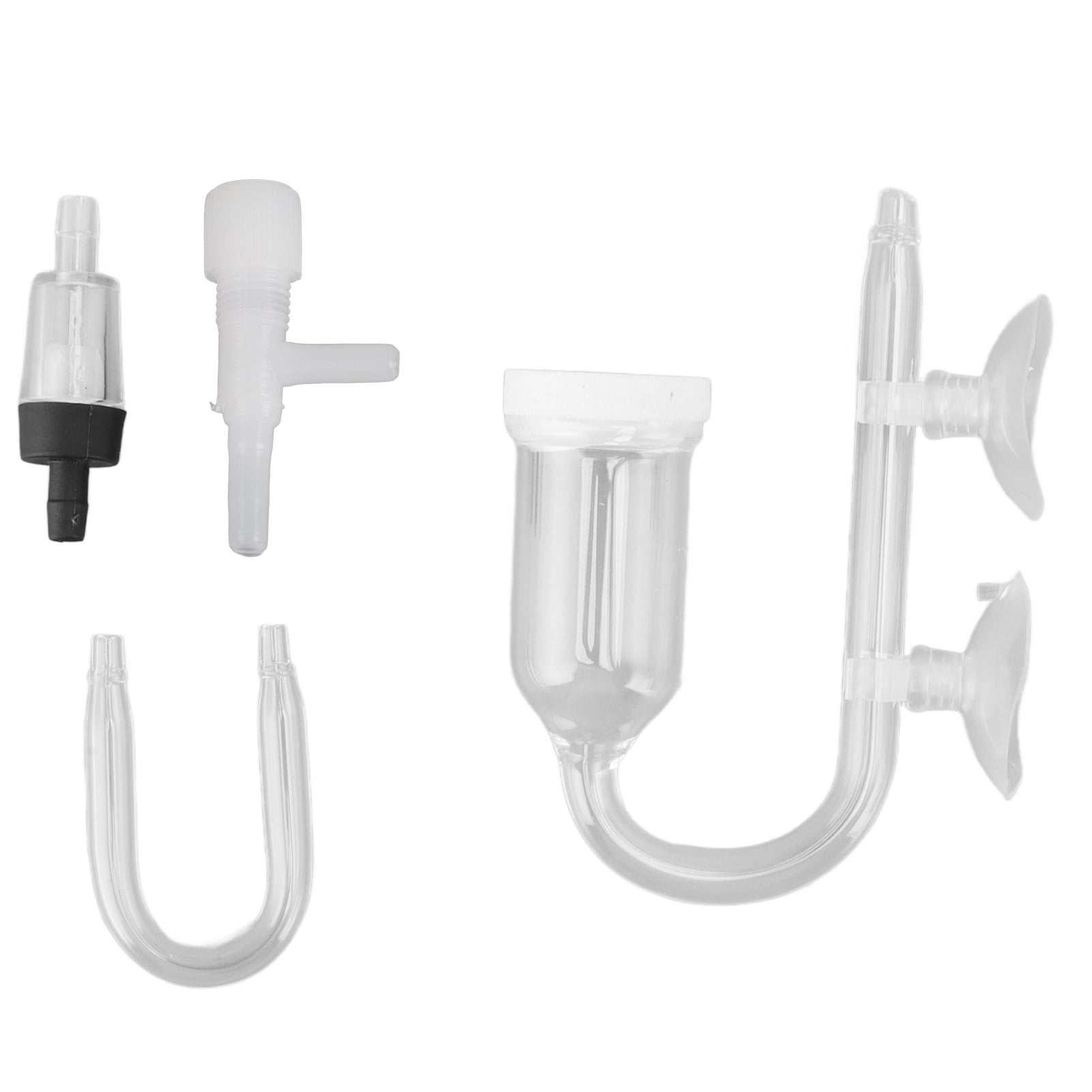 Aquarium Bubble Diffuser Silent High Dissolved Oxygen Transparent Glass Fish Tank Air Refiner