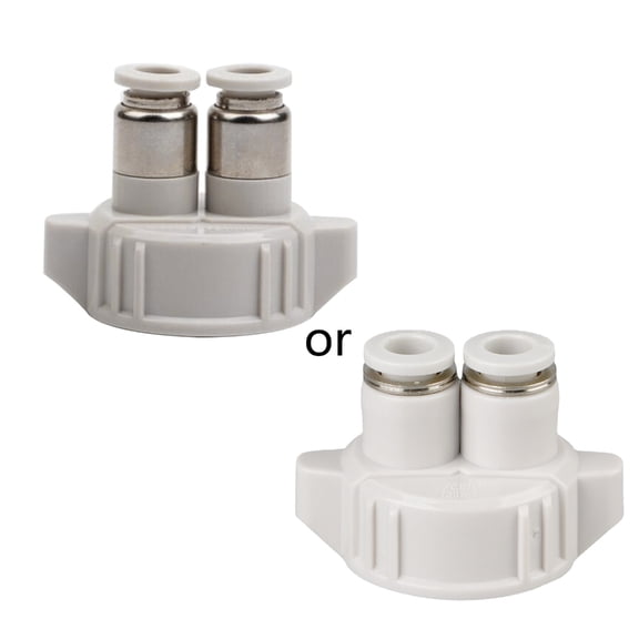 Aquarium CO2 Tube Valves Guage Bottle Cap Fish for Live Plant Reactor Air Diffuser Generator Tool Part CO2 Reactor Bottle Cap Aquarium Carbon Dioxide Tube for Guage Bottle Cap