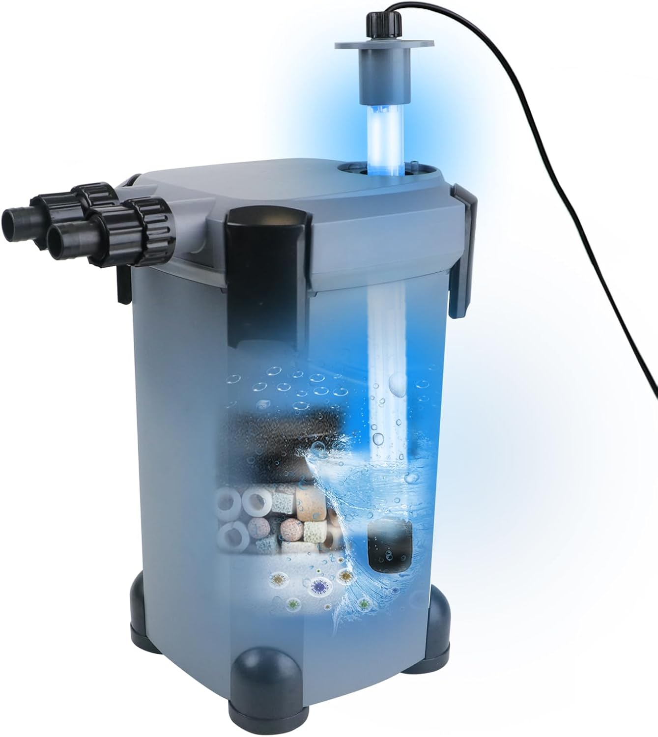 Aquarium Canister Filter Fish Tank UV Filter Aquarium Green Water