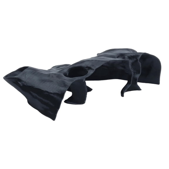Aquarium Cave Decor 3D Printed Fish Hideout Tunnel for Betta, Guppy & Corydora Catfish Natural Curved Shrimp Hideout with Multi-Hole Design Fish Tank Underground Corner Cave