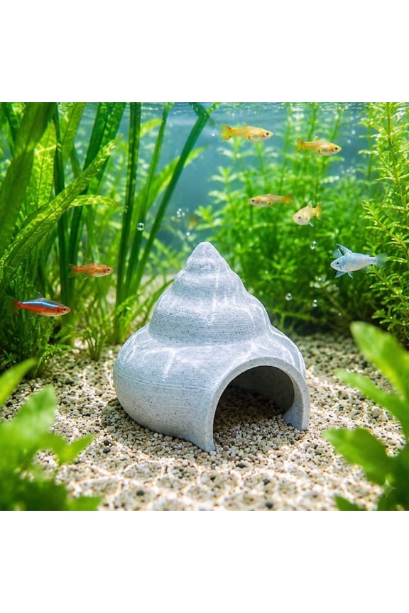 Aquarium Cave House Hideout, PETG Plastic Fish and Shrimp Shelter, Decorative Aquarium Ornament, Hiding Spot for Small Fish, Easy Placement, Durable Water-Resistant Material Blue