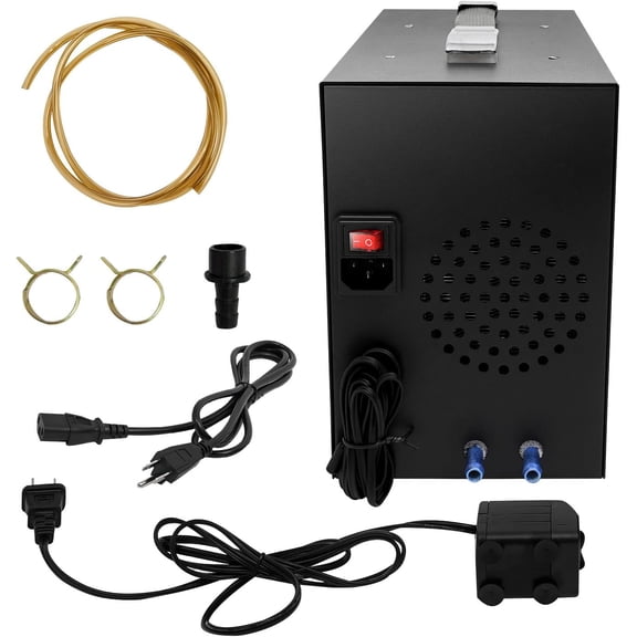 Aquarium Chiller 15.85Gal,60L Fish Tank Cooler Unit -58-230 Temp Adjustable, Inline Water Chiller Cooling Machine for Home Restaurants Fish Shrimp Breeding Aquaculture
