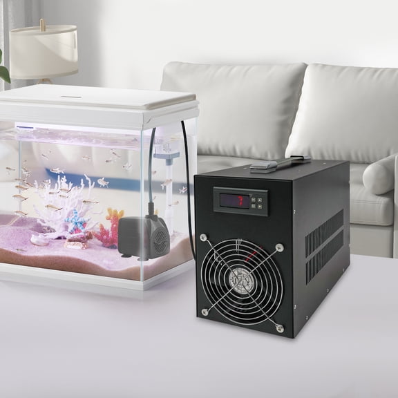 Aquarium Chiller 15 Gallon 200W Thermoelectric Water Chiller with Submersible Pump, -58-230F Digital Temperature Control, Aquarium Cooling Machine for Fish Tanks, Hydroponics, Shrimp, Coral