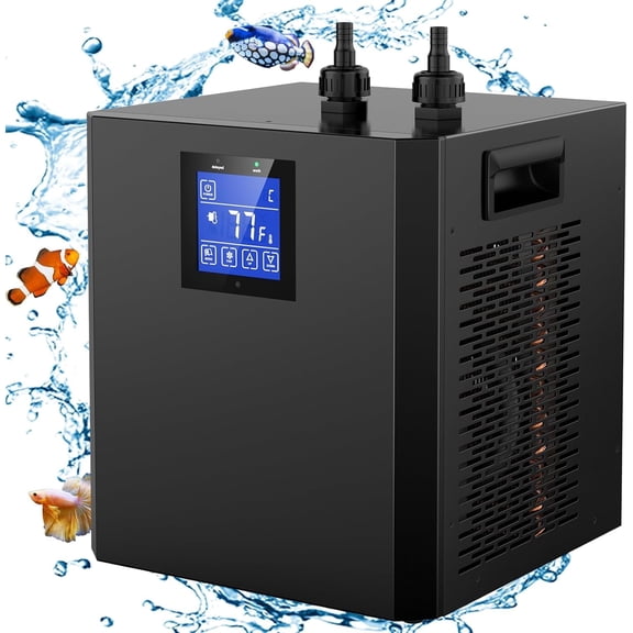 Aquarium Chiller, 42-Gallon 1/10 HP Fish Tank Chiller with Touch Screen