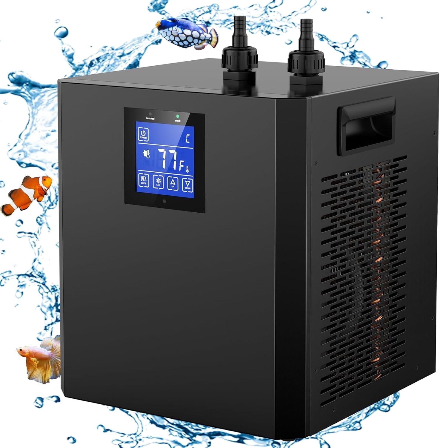 Aquarium Chiller, 42-Gallon 1/10 HP Fish Tank Chiller with Touch Screen
