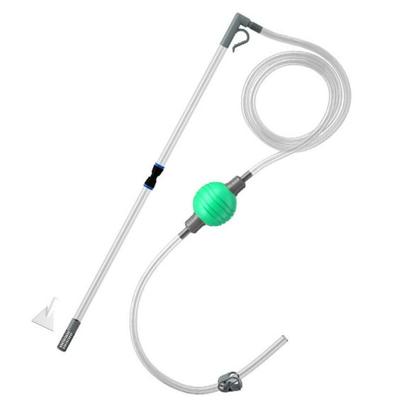 Aquarium Clean Vacuum Water Change Siphon Gravel Cleaner Fish Tanks Pump Filter. Q2L9