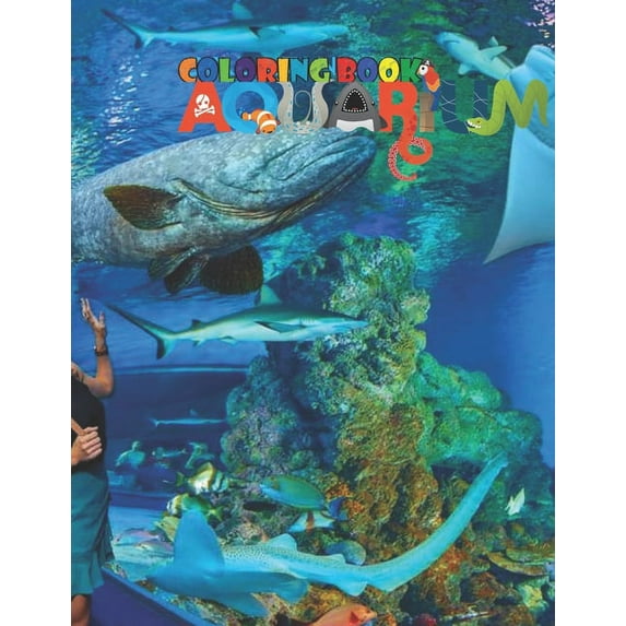Aquarium : Coloring Book for Adults with Fun, Easy, and Relaxing (Paperback)