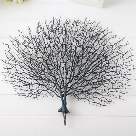 Aquarium Coral Ornament, Artificial Sea Fan Sea Fan Coral Aquarium Plants Decorations Ornament for Fish Tank Landscape