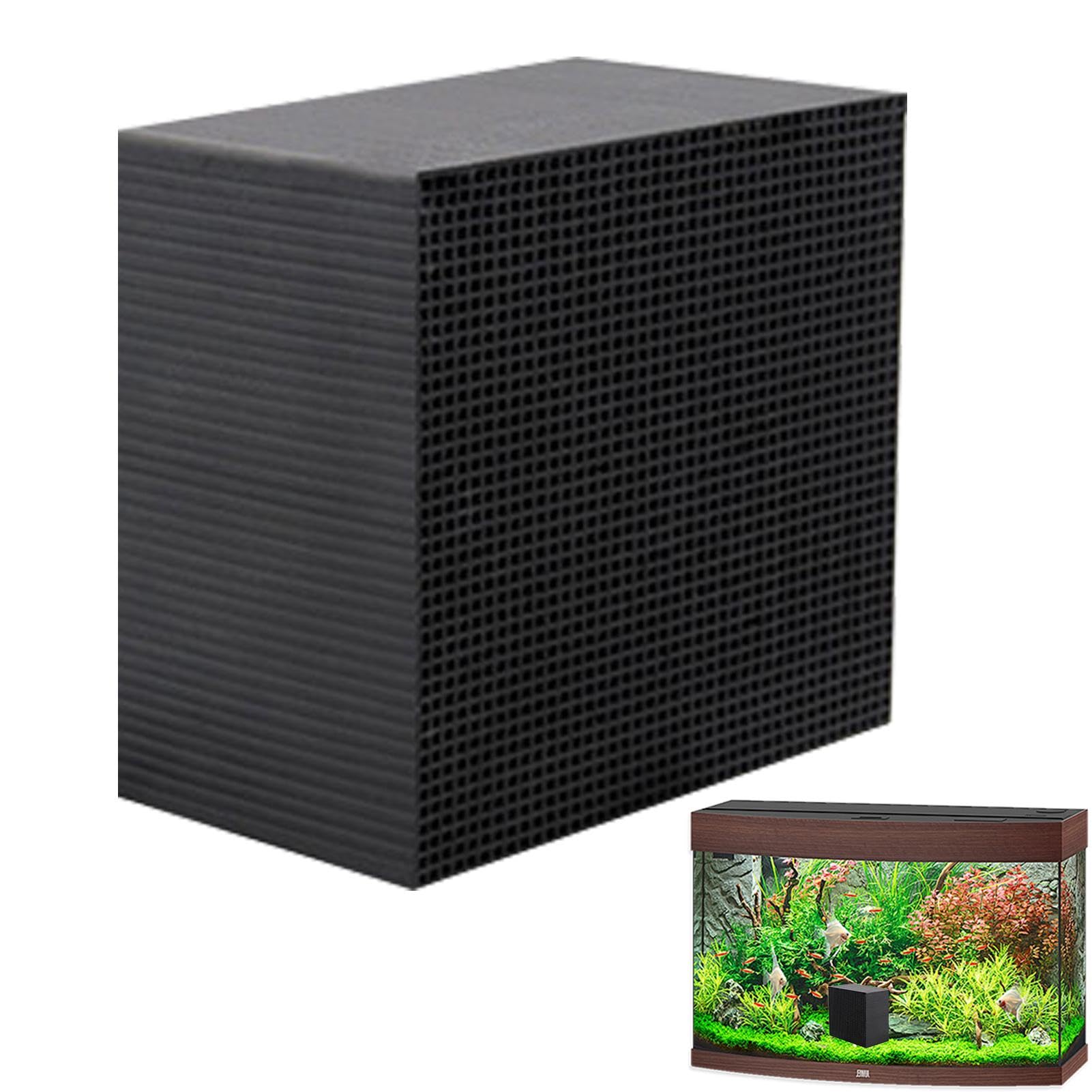 Aquarium Cube Filter Reusable Water Trough Purifier Cube, EcoAquarium