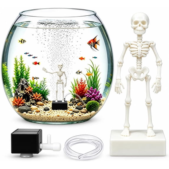 Aquarium Dancing Skeleton, Dancing Skeleton Aquarium, Fish Tank Decor ...