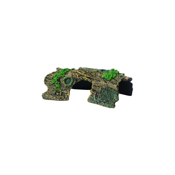 Aquarium Decor Aquarium Plants Small Betta Log Resin Hollow Tree Trunk Ornament, Aquarium Hideout Reptile Cave Tarantula Hide Terrarium Tank Decor For Fish Shrimp