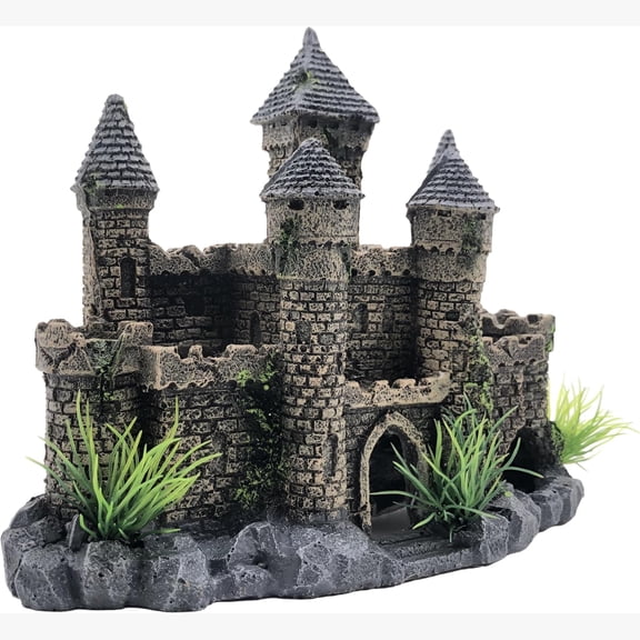 Aquarium Decor Castle Shipwreck Ornament Underwater Landscape