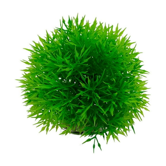 Aquarium Decor Ornament Green Aquatic Plant for Landscap Green Artificial Marimo Hiding