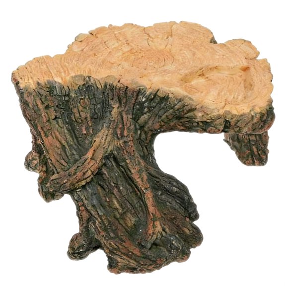 Aquarium Decor Tree Trunk Ornament, Reptile Hideout Rock, Resin Reptile Hide, Basking Platform Habitat Accessories, Secure Cave For Lizard, Gecko, Snake, Turtle, 8.3 In / 21 Cm