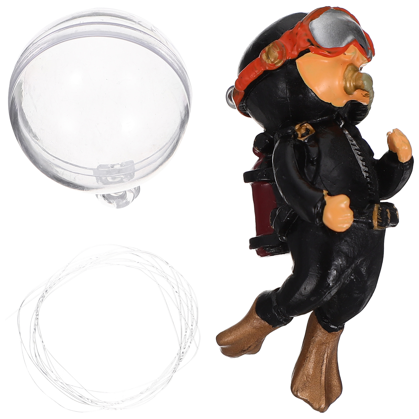 Aquarium Decoration Aquarium Floating Diver Fish Tank Diver Decoration
