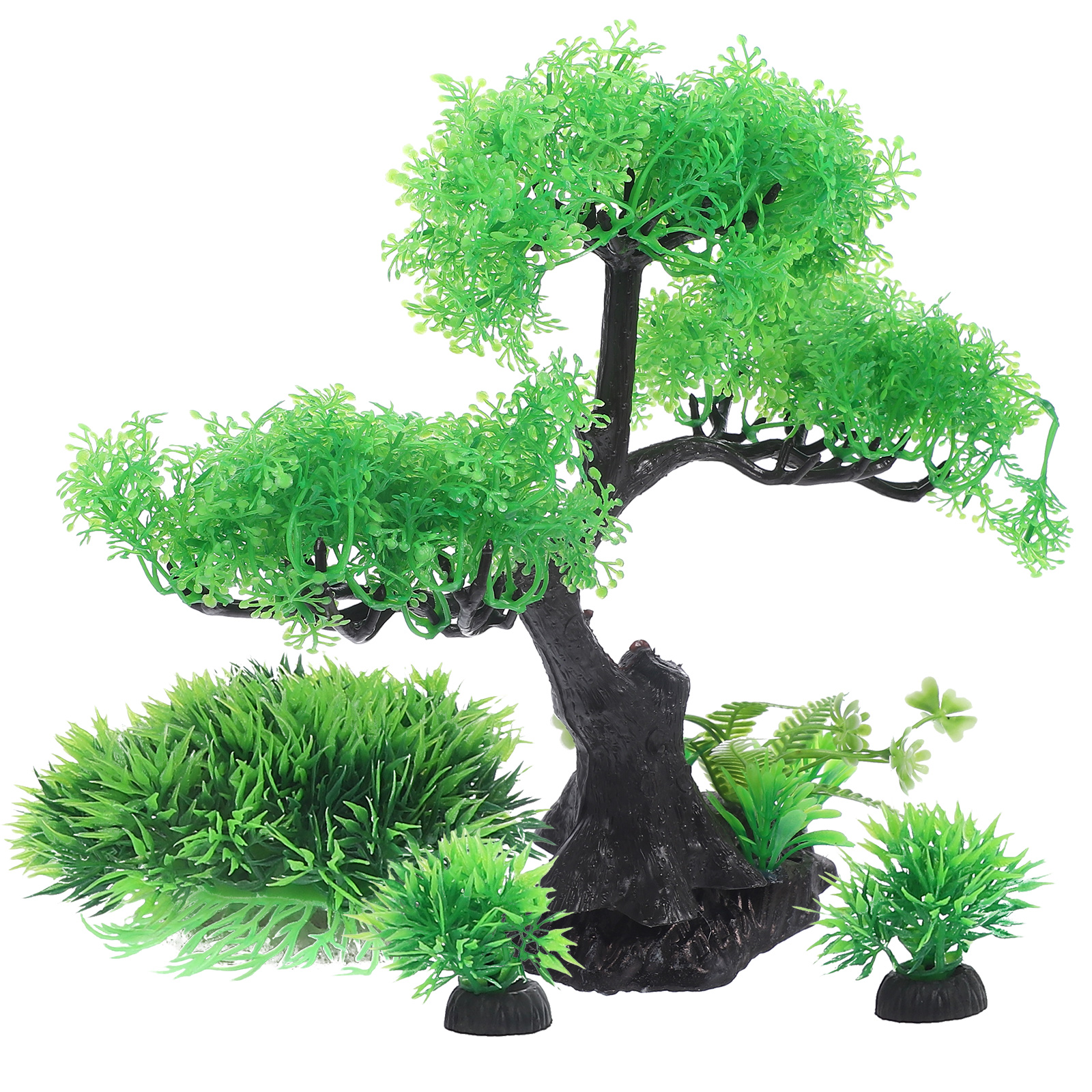 View of Aquarium Decoration Aquatic Plants Decorate Turtle Underwater Grass ...