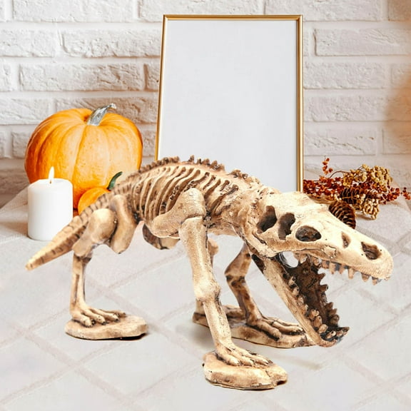 Aquarium Decoration Of Dinosaur Skeleton Aquarium Resin Decorations Fish Tank Ornament, Resin Skull Decoration Of The Dinosaur Skeleton