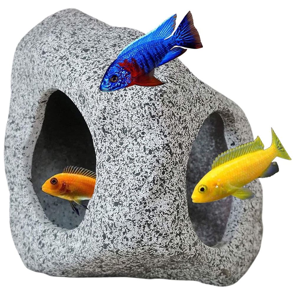 Aquarium Decoration Rock Caves, Hideaway for Shrimp Cichlid Hiding ...