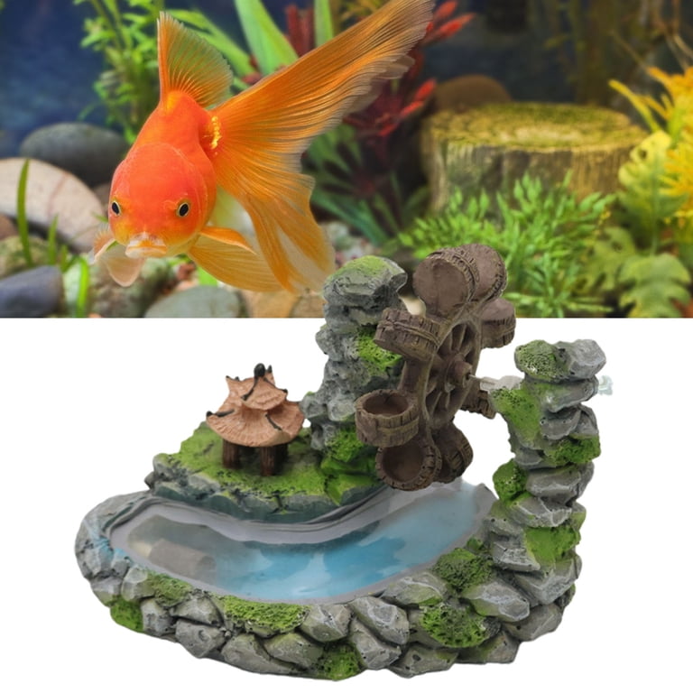 amazon fish tank accessories Mechpia 13 Pieces Aquarium Decorations Kit, Decorations Set Small Resin Castle and Rockery Betta Fish Cave Hideout Coral Artificial Plastic Plants Ornament : Pet Supplies The height is fully adjustable by the chain links AWXZOM Fish Tank Decorations (fish