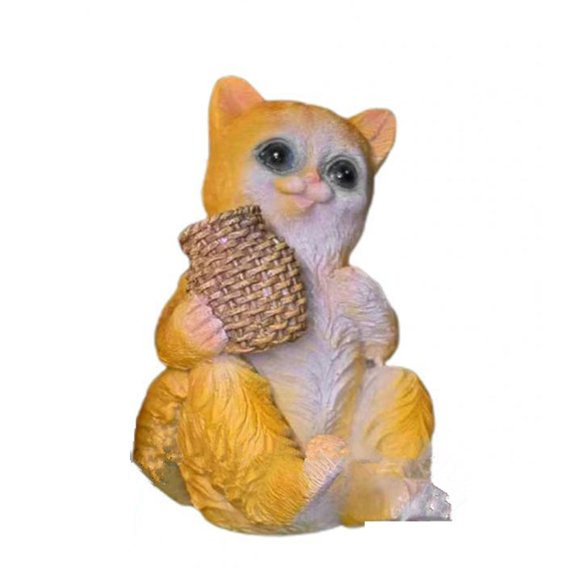 Aquarium Decorations FishTank Landscaping Fence Hanger Statues Accessories Cartoon Fishing Ornament