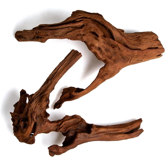 Aquarium Driftwood (8-12 in) 2 count Mopani Branches Size