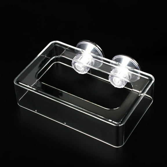 Aquarium Feeding Ring Floating Rectangle Circle Food Feeder Clear Acrylic Feeding Trough Fish Feeder for Goldfish