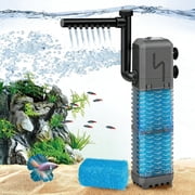 Aquarium Filter for 30-70 Gallons, Fish Tank Filter with Filtration, Oxygenation, Circulation, Adjustable WaterFlow, Sub
