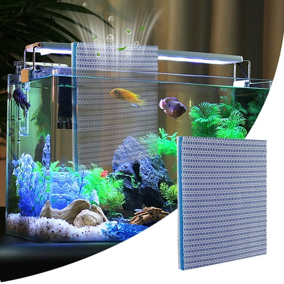 Aquarium Filter Media Bio Sponge High Density 8D Fish Tank Filter Pad for Water Purification Mechanical Filtration and Pond Cleaning