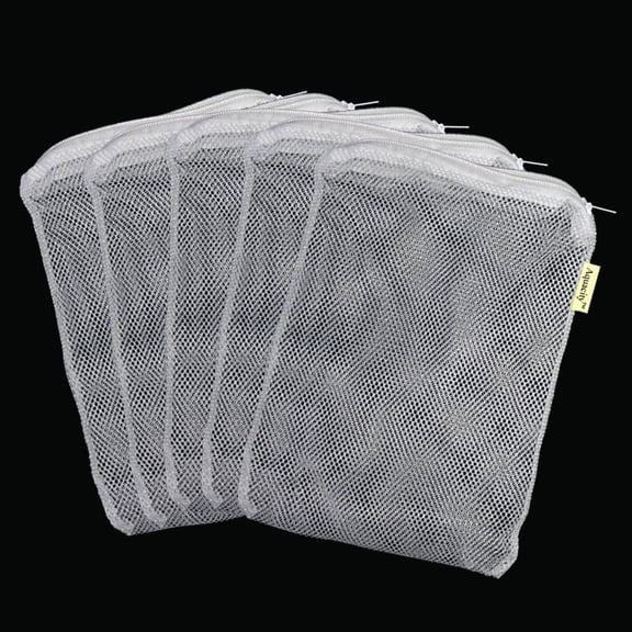 Aquarium Filter Media Zipper Mesh Bags for Pellet Carbon Bio Balls Ceramic Rings Ammonia Remover