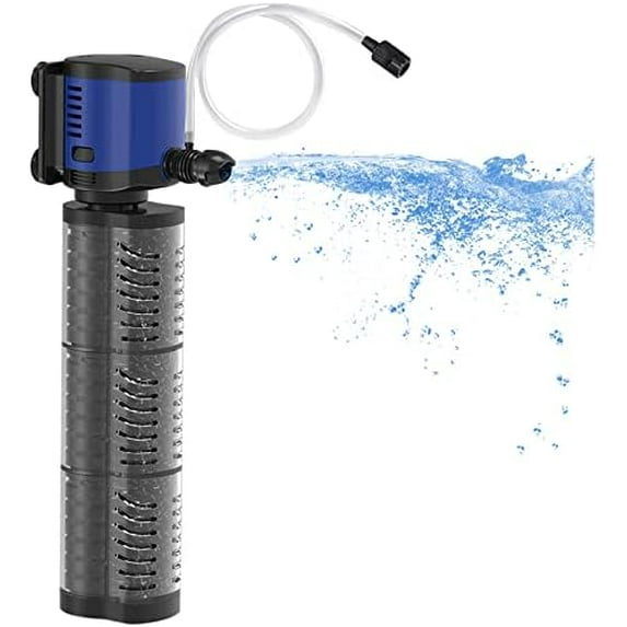 Aquarium Filter Powerful 700GPH for 100-400 Gallon Large Fish Tank Small Pond Fountain, Wave-Maker Submersible Water Pump Turtle Tank Filter for Saltwater & Freshwater System