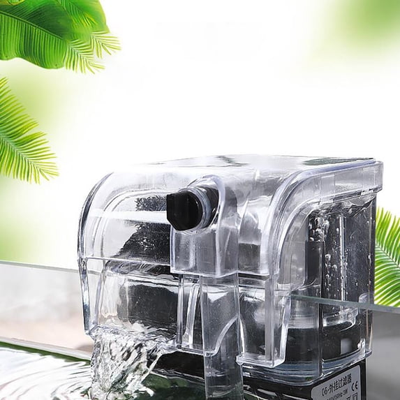 Aquarium Filtration System Thin-ction External Filter, Fish Tank Waterfall Filter Pump for Efficient Aquarium Water Circulation and Filtration