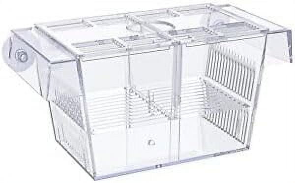 Aquarium Fish Breeding Box Acrylic Hatchery Incubator Tank with Suction