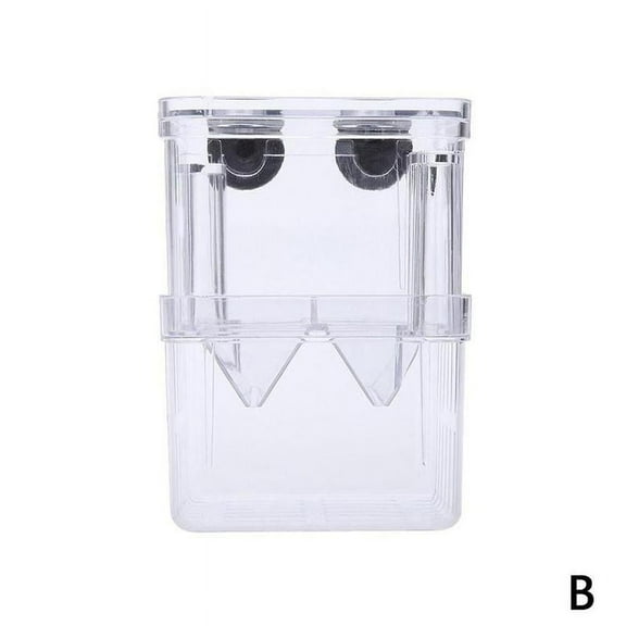 Aquarium Fish Breeding Box with Suction Cups, Transparent Floating Fry Incubator Isolation Box