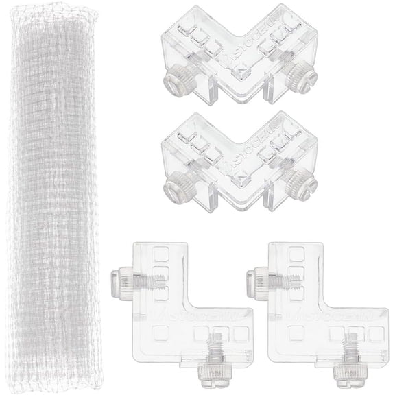 Aquarium Fish Invisible Anti-Jumping Net DIY Protective Net Set Clear 51~1000x50.5~925x0.2~27mm for DIY