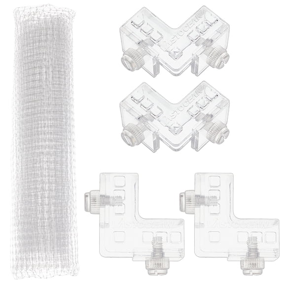 Aquarium Fish Invisible Anti-Jumping Net DIY Protective Net Set Clear 51~1000x50.5~925x0.2~27mm