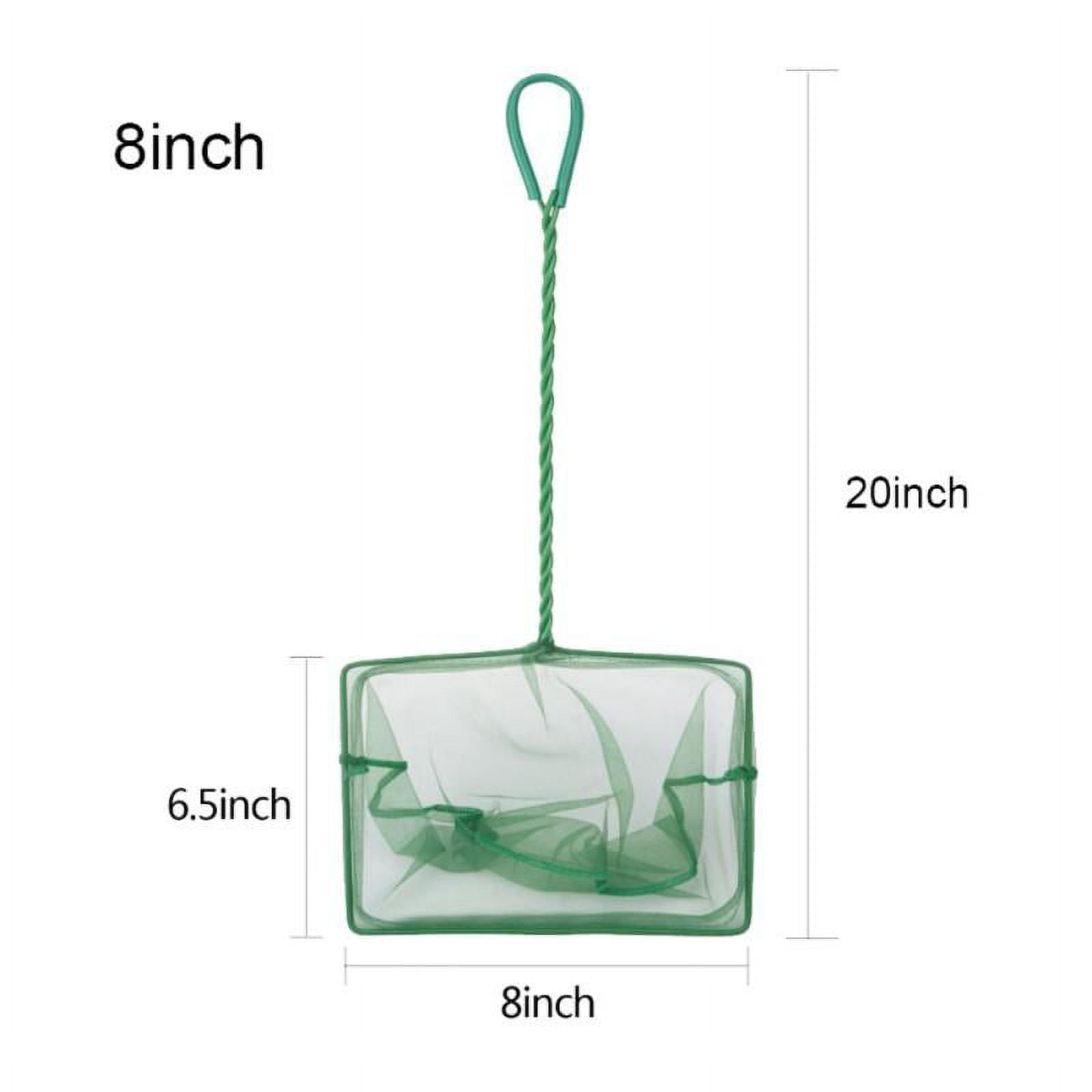 Aquarium Fish Net With Plastic Long Handle Quick Catch Mesh for Fish ...
