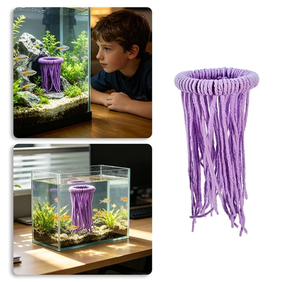 Aquarium Fish Spawning Mop Cotton Breeding Spawner Egg Laying Aid for Freshwater Tropical Fish Fish Tank Pond Breeding Accessory 2 x 5.9 Inch