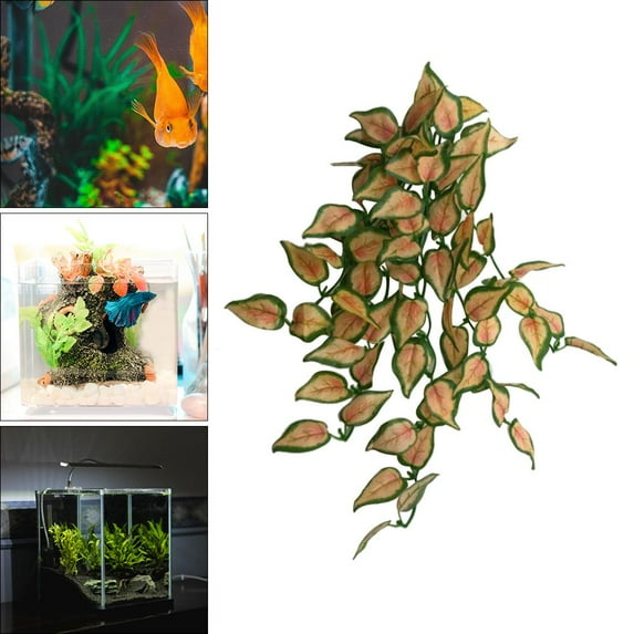 Aquarium Fish Tank Decorations Vivid Artificial Aquatic Plants Simulation Plant Multicolor for Household Accseeories , 16inch 40cm