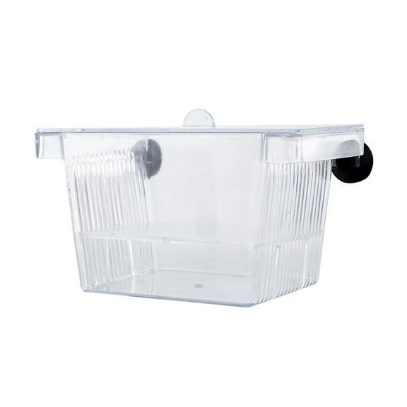 Aquarium Fish Tank Guppy Double Breeding Breeder Rearing Trap Box Hatchery U1F2