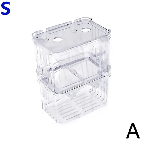 Aquarium Fish Tank Hatchery Incubator Breeding Box, Fish Breeding Box, Fish Isolation Box Acclimation Hatchery, for Baby Fish Shrimp Clownfish Guppy