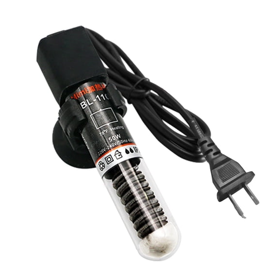 Aquarium Fish Tank Heater: 25W/50W Small Submersible Aquarium Heater for 1-10 Gallon Freshwater Saltwater Tank