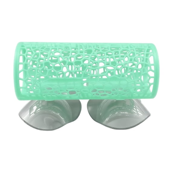 Aquarium Fish Tunnel Decoration, Hideout Tube Toy for Betta Shrimp Aquatic Habitat Ornament Resin Hollow Cave Shelter Underwater Landscape Accessory Decor Piece Gift_Green