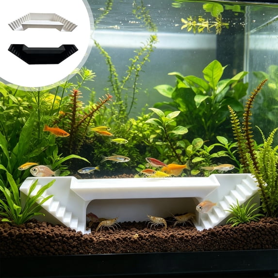 Aquarium Fish Viewing Cave Tunnel, 2 Hole Hideout for Shrimp, Aquascaping Decor, Topliu