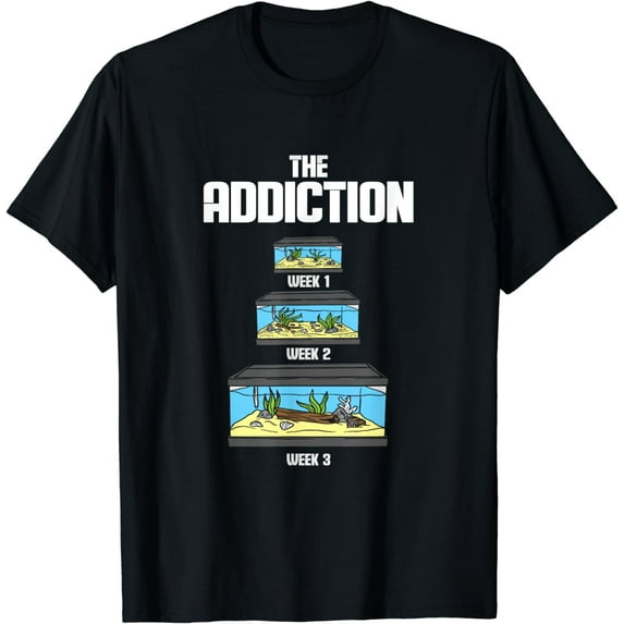 Aquarium Gift Aquarist Tank Addiction Fish Keeping Lover T-Shirt