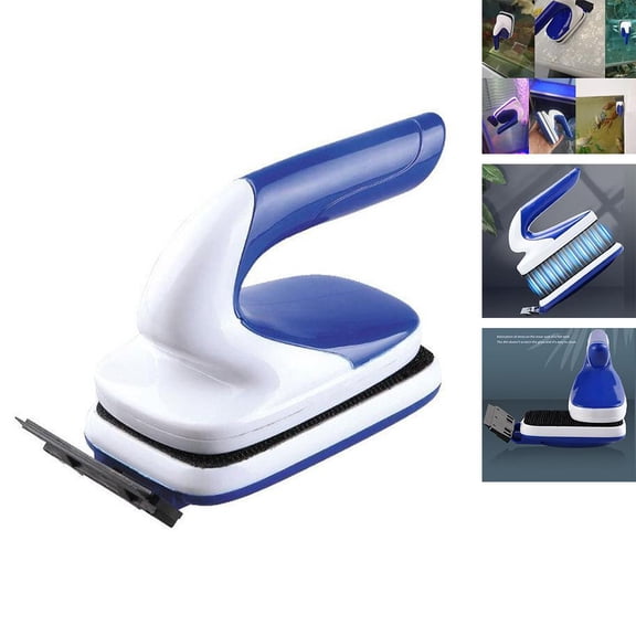Aquarium Glass Cleaner Scraper, Floating Scrubber Brush for Cleaning Aquarium Fishes Tank Glass with Soft Handgrip